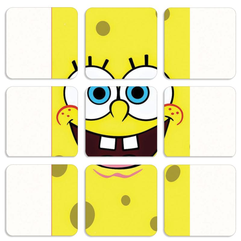 Магнитные фотопазлы 50 на 50 набор 9 штук 