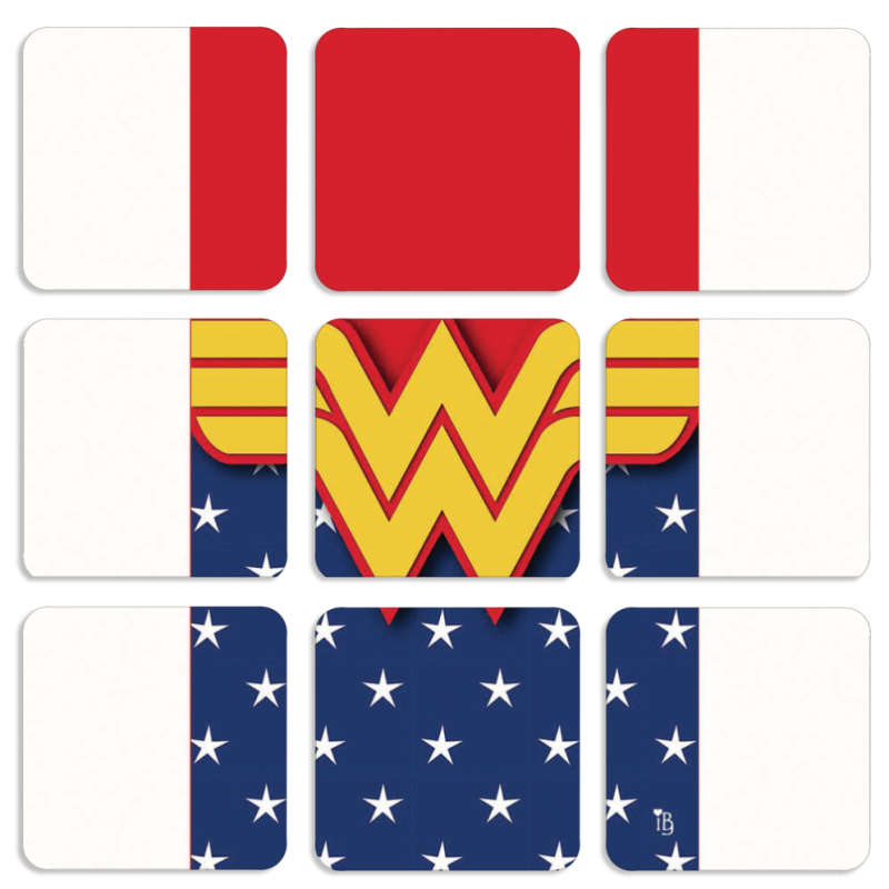 Магнитные фотопазлы 50 на 50 набор 9 штук 