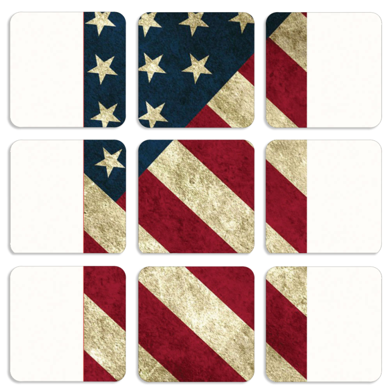 Магнитные фотопазлы 50 на 50 набор 9 штук USA