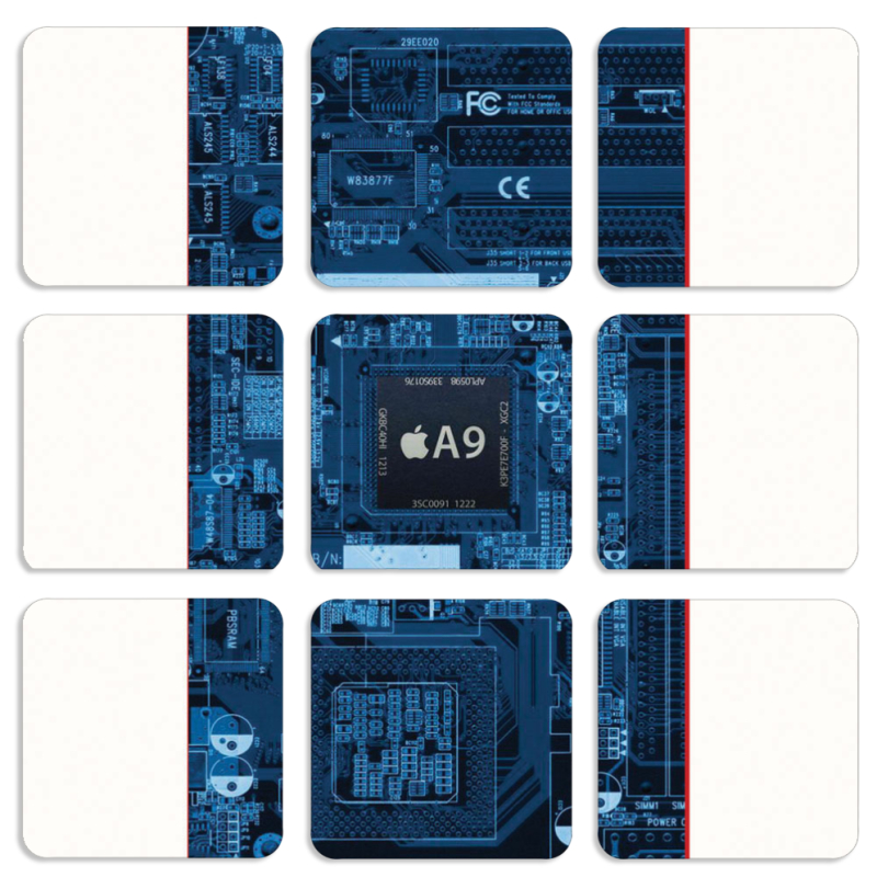 Магнитные фотопазлы 50 на 50 набор 9 штук 