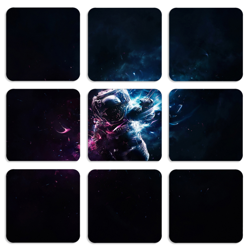 Магнитные фотопазлы 50 на 50 набор 9 штук 