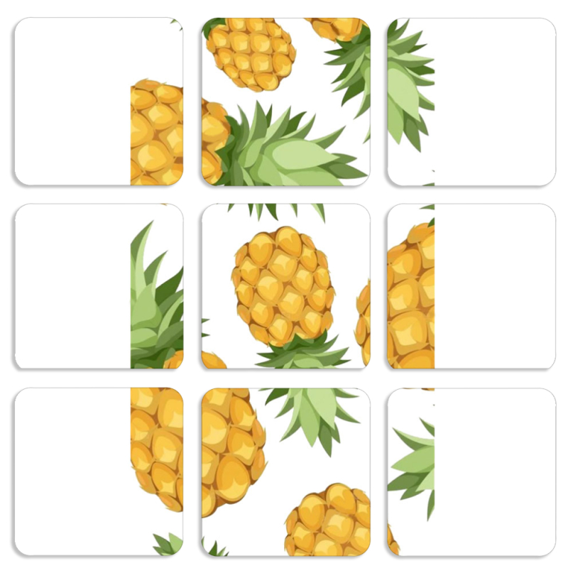 Магнитные фотопазлы 50 на 50 набор 9 штук 