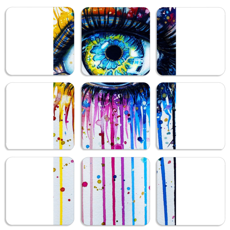 Магнитные фотопазлы 50 на 50 набор 9 штук 