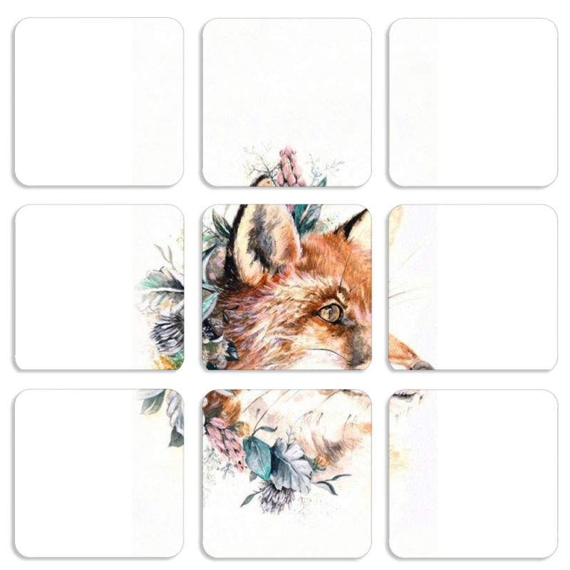 Магнитные фотопазлы 50 на 50 набор 9 штук 