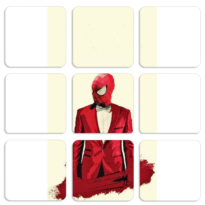 Магнитные фотопазлы 50 на 50 набор 9 штук 