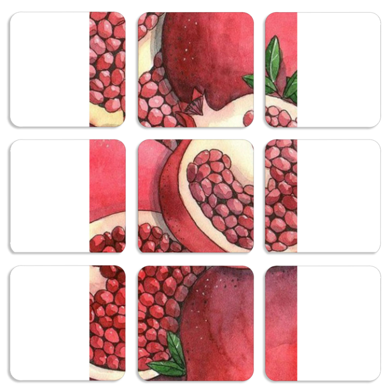 Магнитные фотопазлы 50 на 50 набор 9 штук 