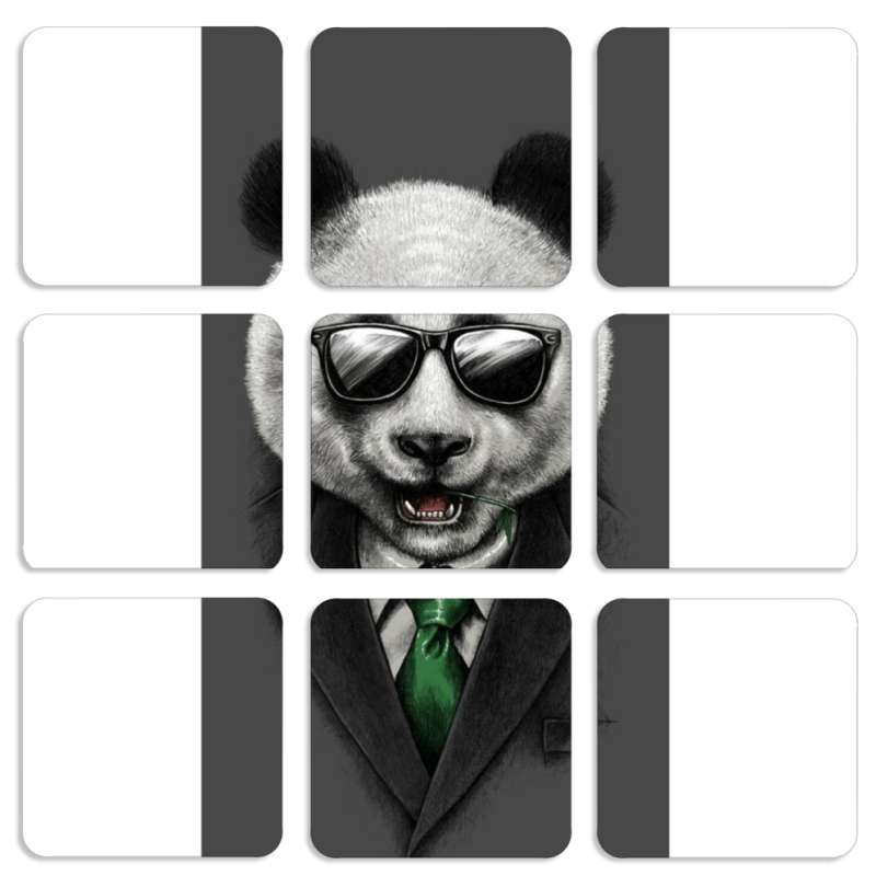 Магнитные фотопазлы 50 на 50 набор 9 штук 