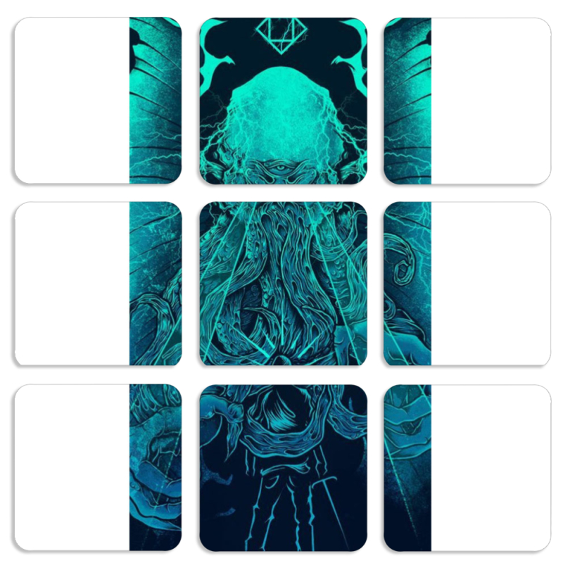 Магнитные фотопазлы 50 на 50 набор 9 штук 