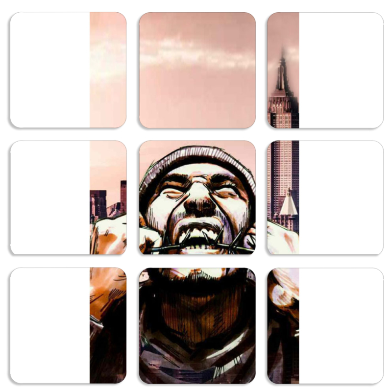 Магнитные фотопазлы 50 на 50 набор 9 штук 