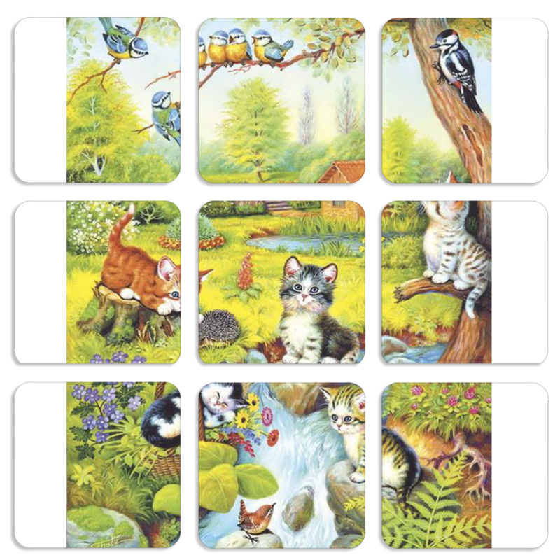 Магнитные фотопазлы 50 на 50 набор 9 штук 