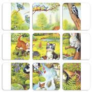 Магнитные фотопазлы 50 на 50 набор 9 штук 