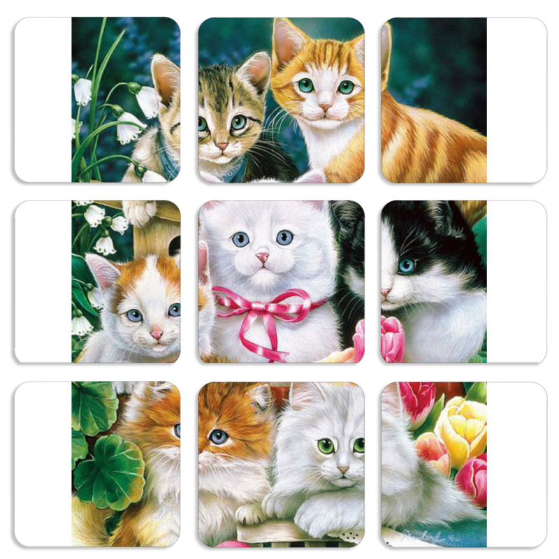 Магнитные фотопазлы 50 на 50 набор 9 штук 