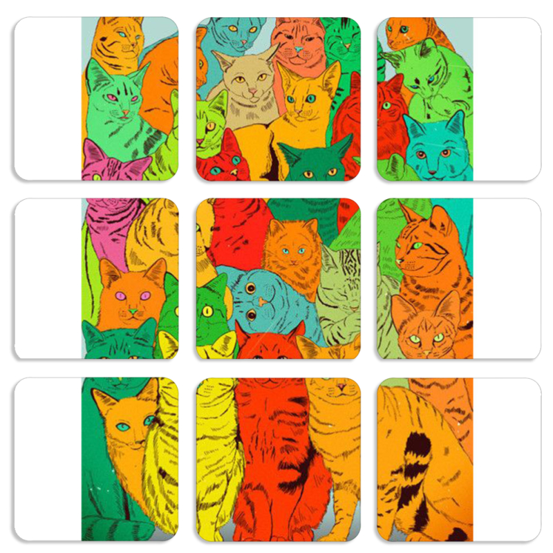 Магнитные фотопазлы 50 на 50 набор 9 штук 