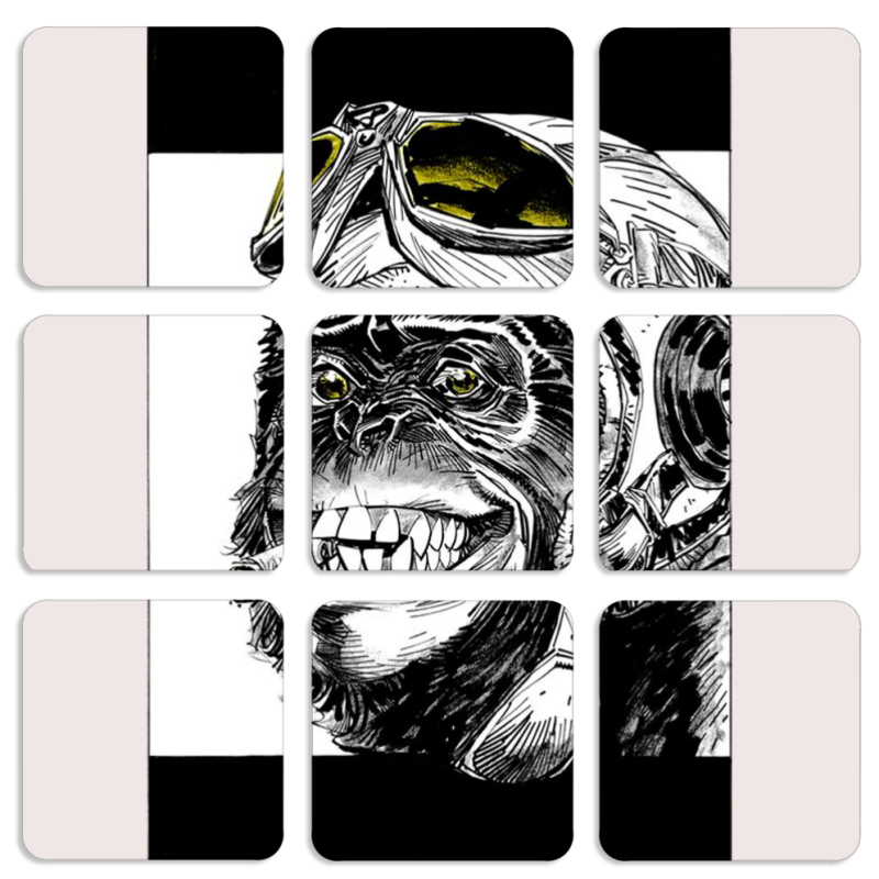 Магнитные фотопазлы 50 на 50 набор 9 штук 