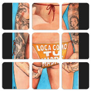 Магнитные фотопазлы 50 на 50 набор 9 штук 