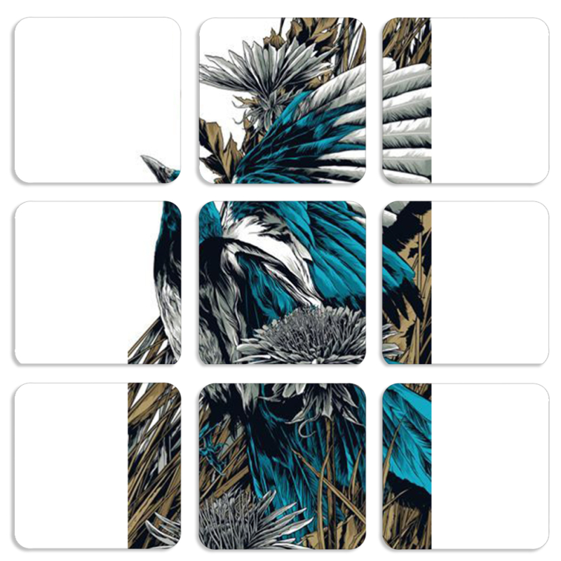 Магнитные фотопазлы 50 на 50 набор 9 штук 