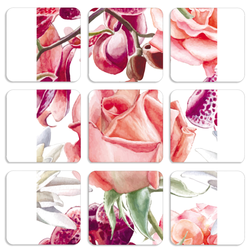 Магнитные фотопазлы 50 на 50 набор 9 штук 