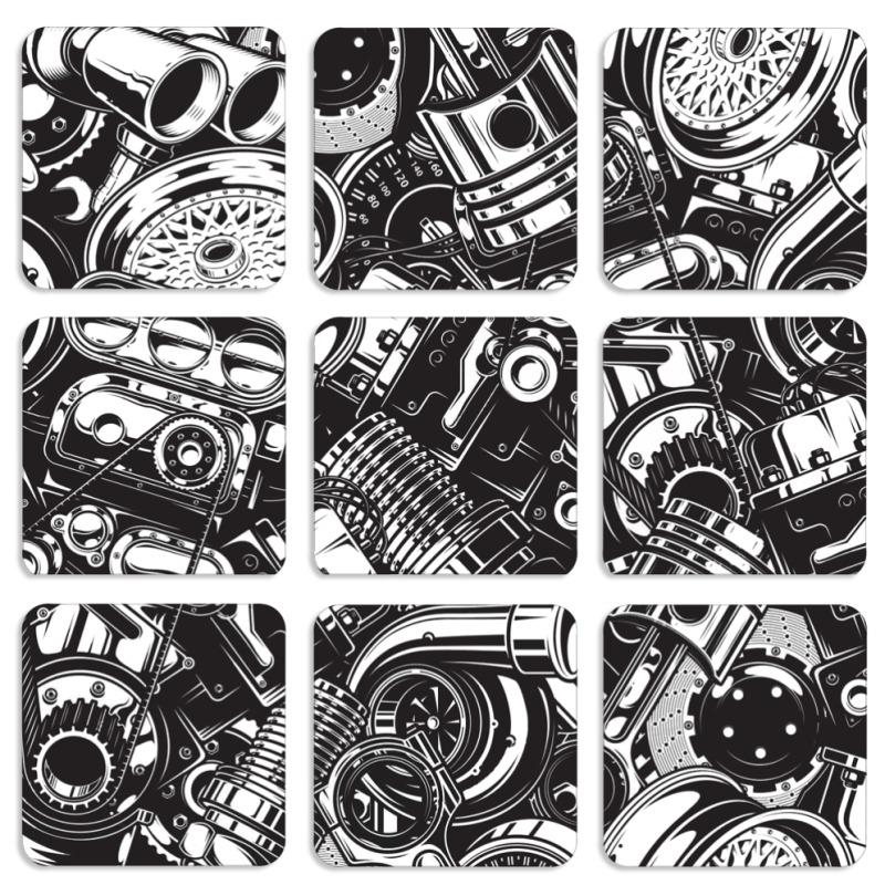 Магнитные фотопазлы 50 на 50 набор 9 штук 