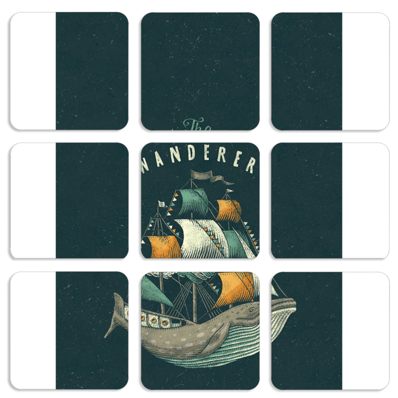 Магнитные фотопазлы 50 на 50 набор 9 штук 