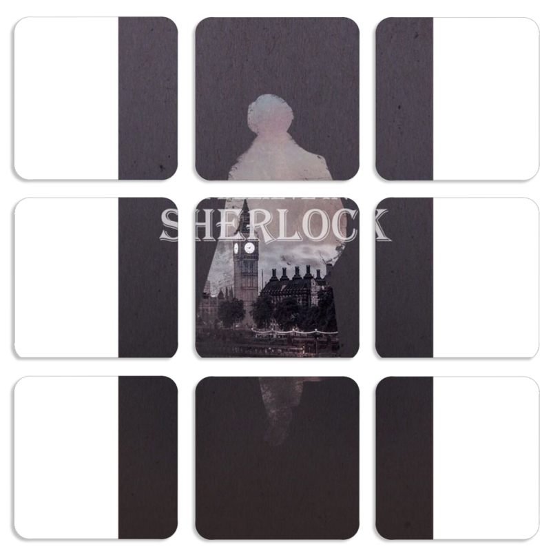 Магнитные фотопазлы 50 на 50 набор 9 штук Sherlock