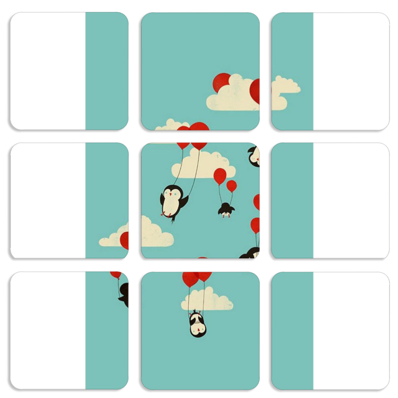 Магнитные фотопазлы 50 на 50 набор 9 штук 