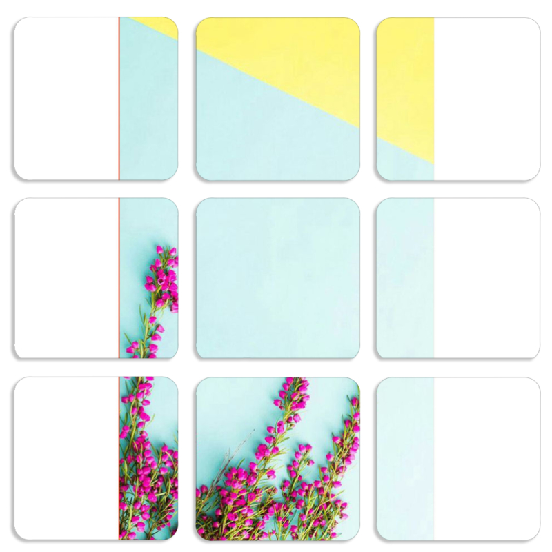 Магнитные фотопазлы 50 на 50 набор 9 штук 