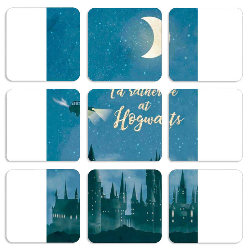 Магнитные фотопазлы 50 на 50 набор 9 штук 