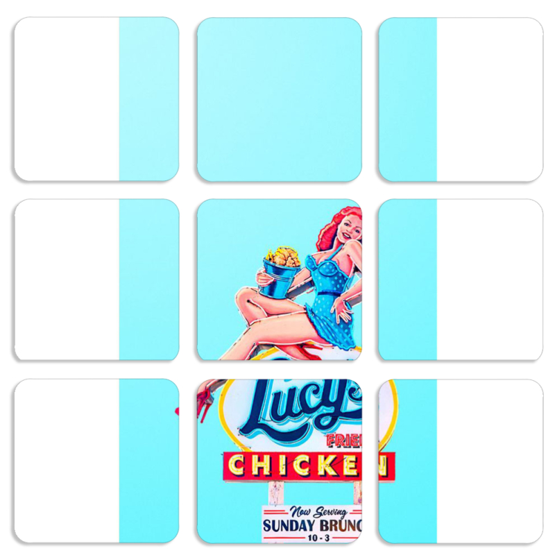 Магнитные фотопазлы 50 на 50 набор 9 штук 