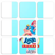 Магнитные фотопазлы 50 на 50 набор 9 штук 