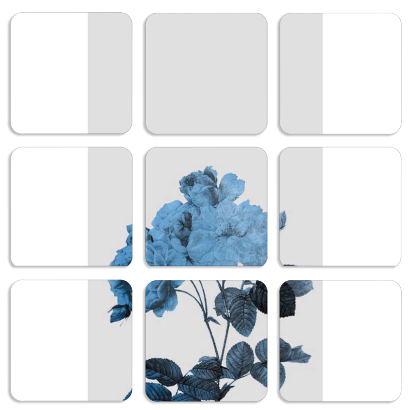 Магнитные фотопазлы 50 на 50 набор 9 штук 