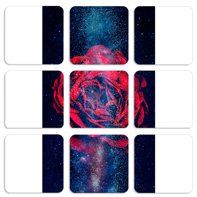 Магнитные фотопазлы 50 на 50 набор 9 штук 