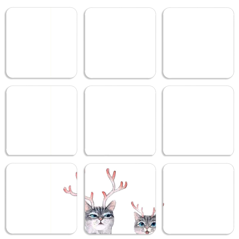 Магнитные фотопазлы 50 на 50 набор 9 штук 