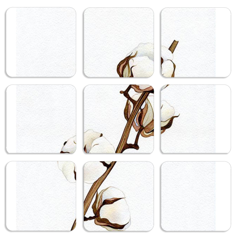 Магнитные фотопазлы 50 на 50 набор 9 штук 