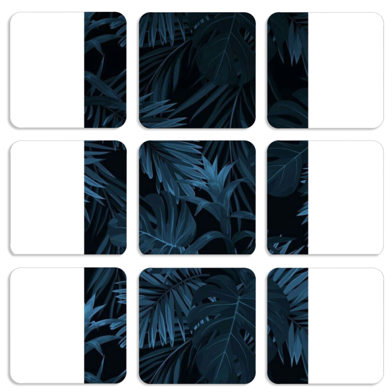 Магнитные фотопазлы 50 на 50 набор 9 штук 