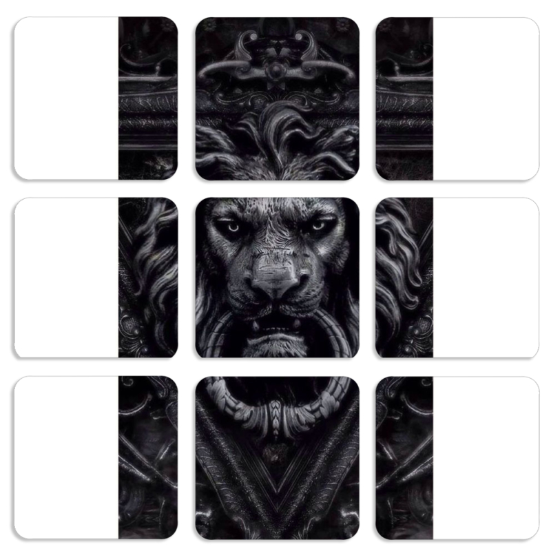 Магнитные фотопазлы 50 на 50 набор 9 штук 