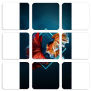 Магнитные фотопазлы 50 на 50 набор 9 штук 