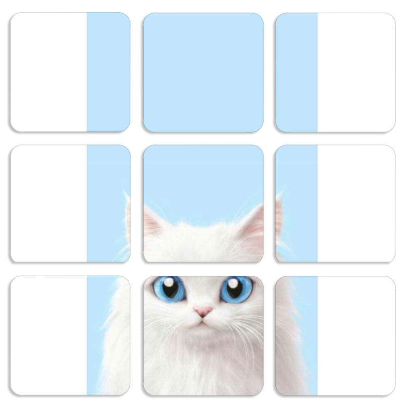 Магнитные фотопазлы 50 на 50 набор 9 штук 