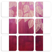 Магнитные фотопазлы 50 на 50 набор 9 штук Gold Leaves