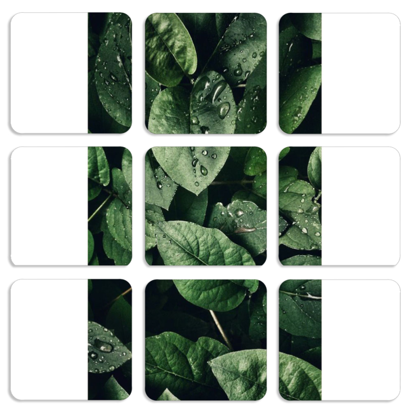 Магнитные фотопазлы 50 на 50 набор 9 штук 