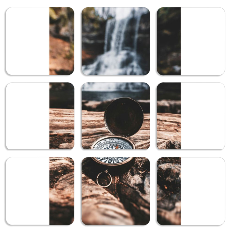 Магнитные фотопазлы 50 на 50 набор 9 штук 