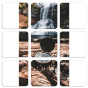 Магнитные фотопазлы 50 на 50 набор 9 штук 