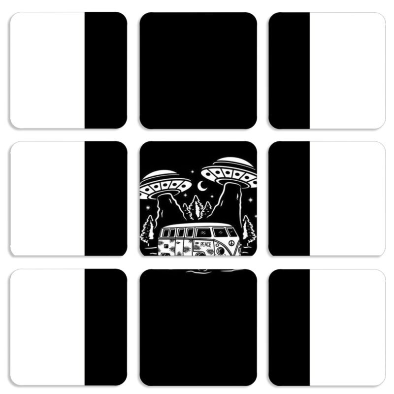 Магнитные фотопазлы 50 на 50 набор 9 штук 