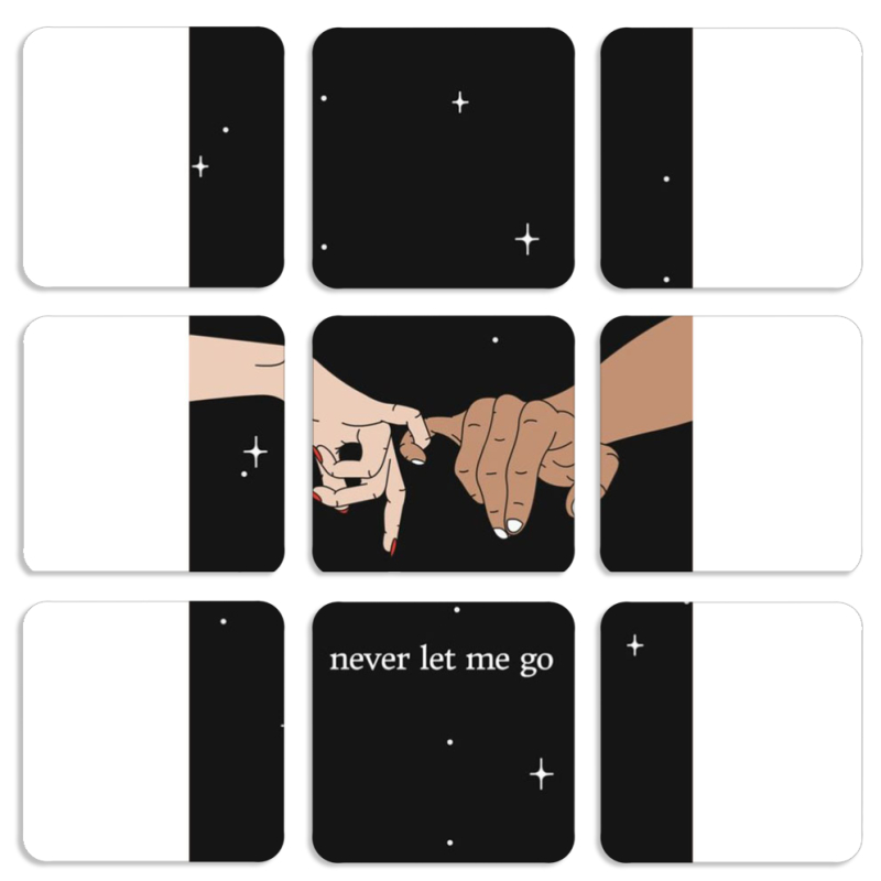 Магнитные фотопазлы 50 на 50 набор 9 штук 