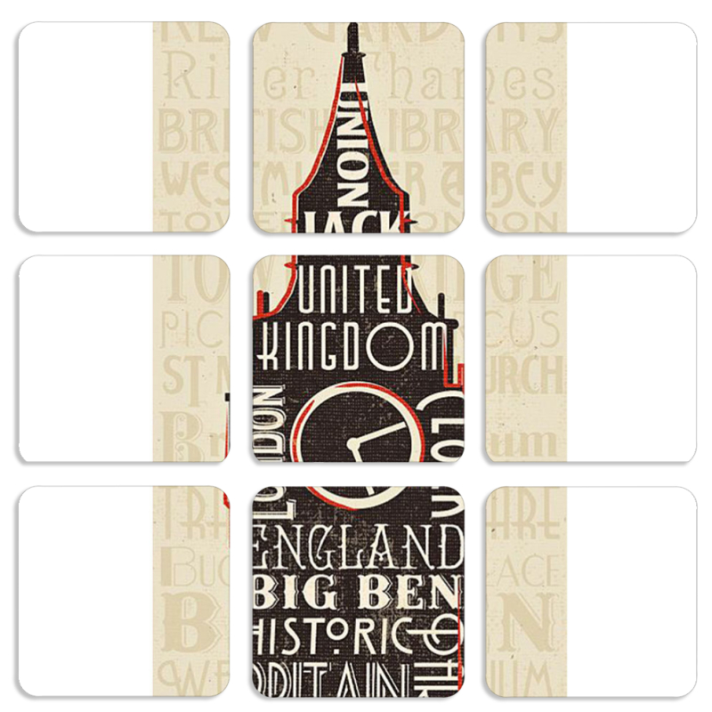 Магнитные фотопазлы 50 на 50 набор 9 штук 