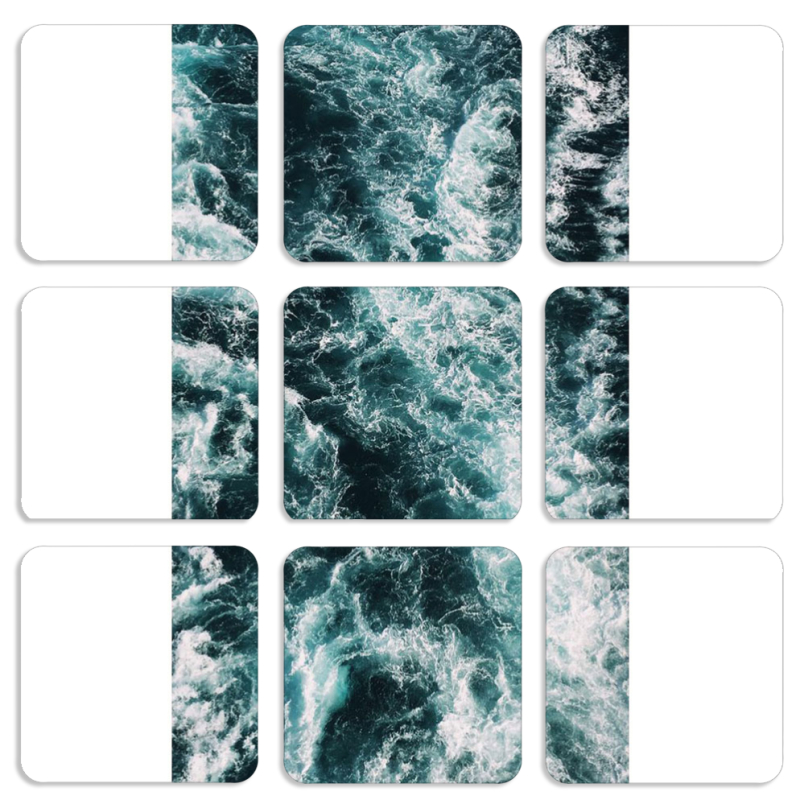 Магнитные фотопазлы 50 на 50 набор 9 штук 