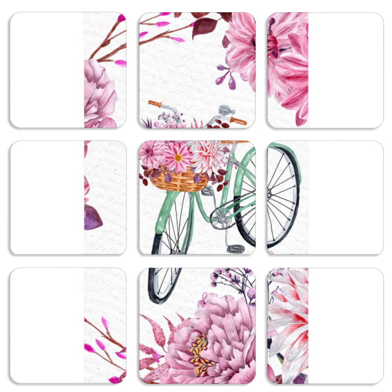 Магнитные фотопазлы 50 на 50 набор 9 штук 