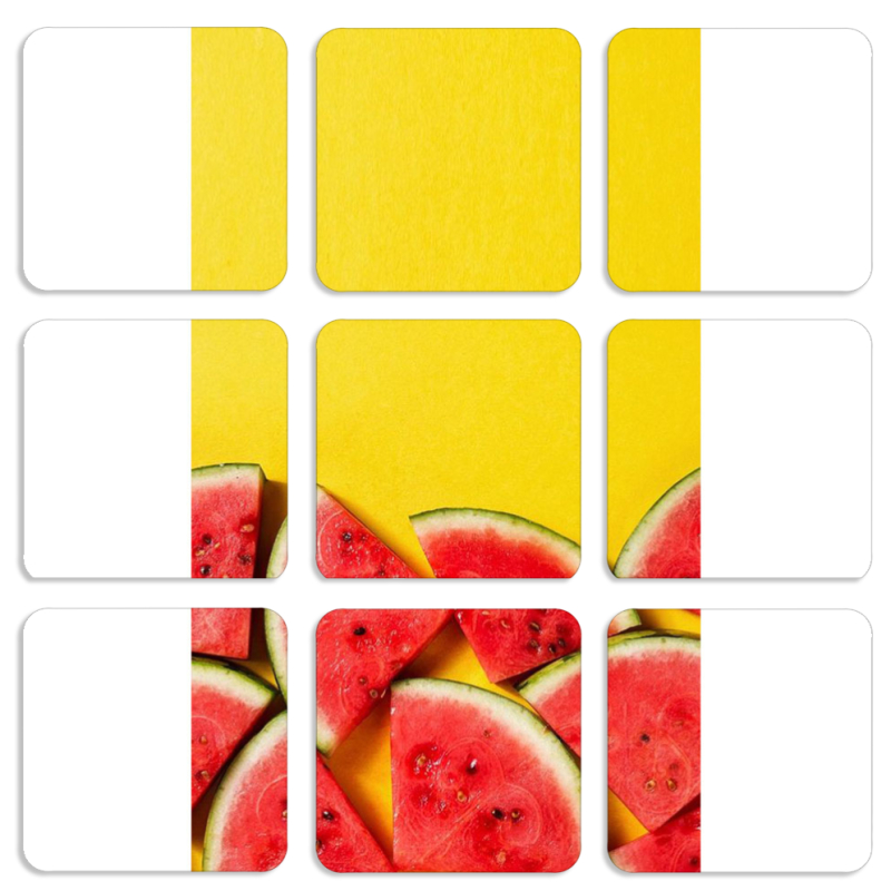 Магнитные фотопазлы 50 на 50 набор 9 штук 