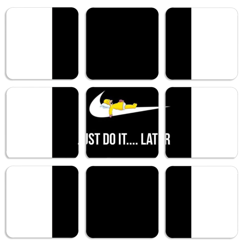 Магнитные фотопазлы 50 на 50 набор 9 штук 