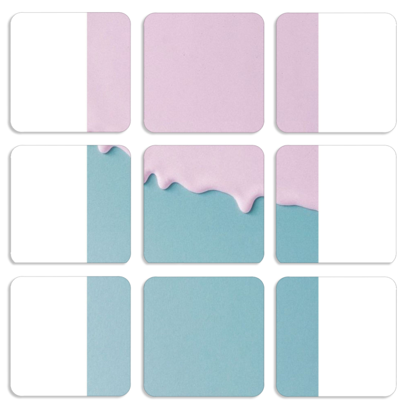 Магнитные фотопазлы 50 на 50 набор 9 штук 