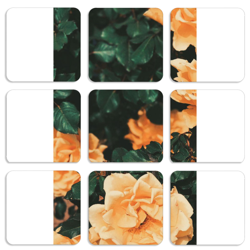 Магнитные фотопазлы 50 на 50 набор 9 штук 